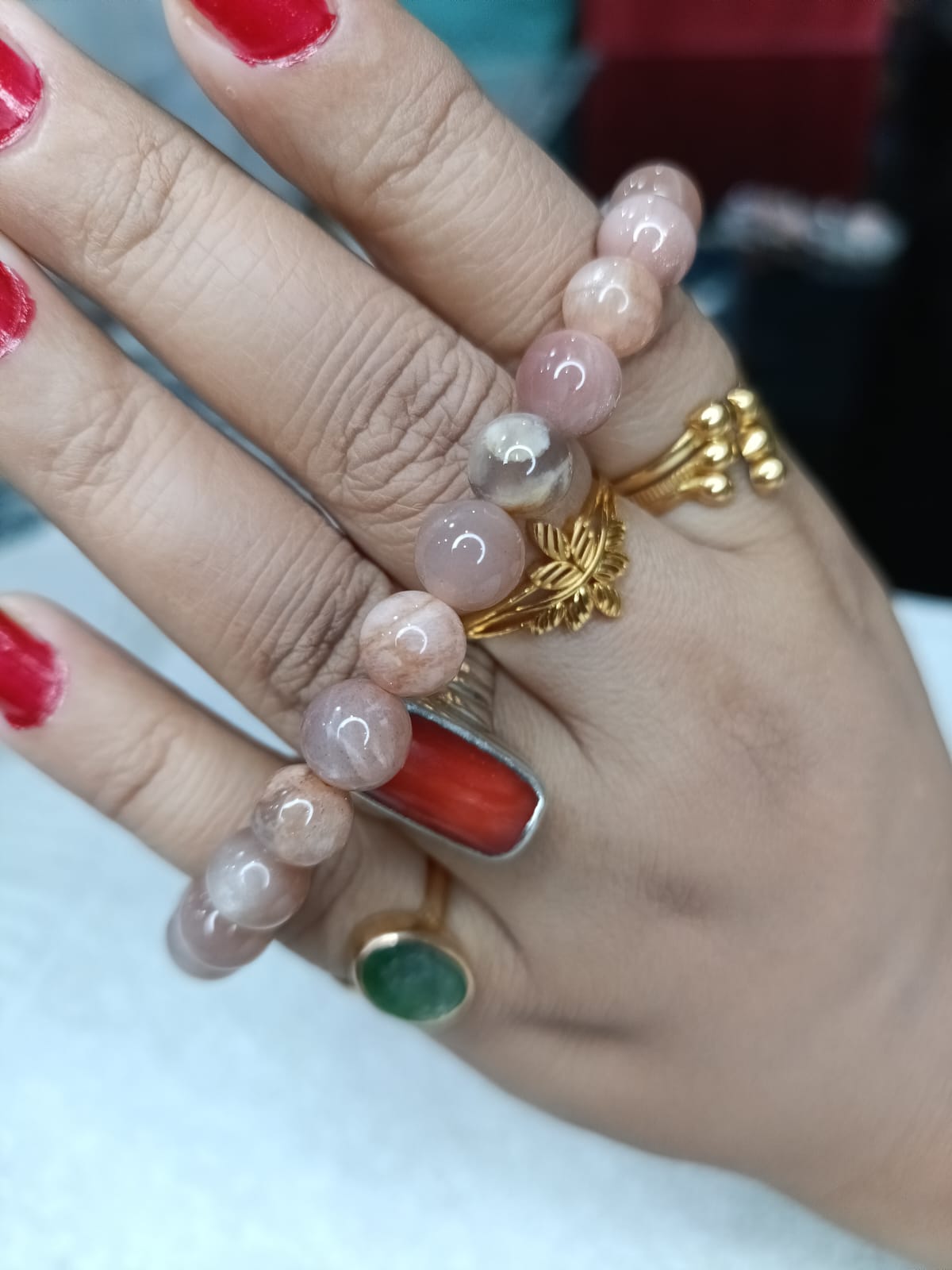 Sun Stone(8 mm Size Bracelet)